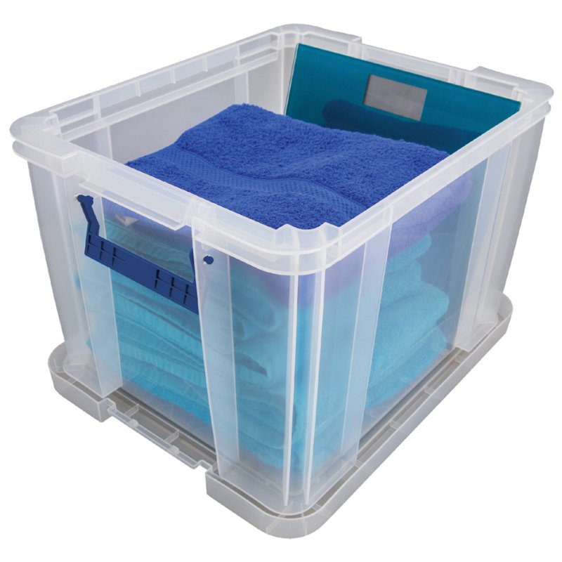 Fellowes ProStore boîtes de rangement, 36 litres, transparent, lot de 3